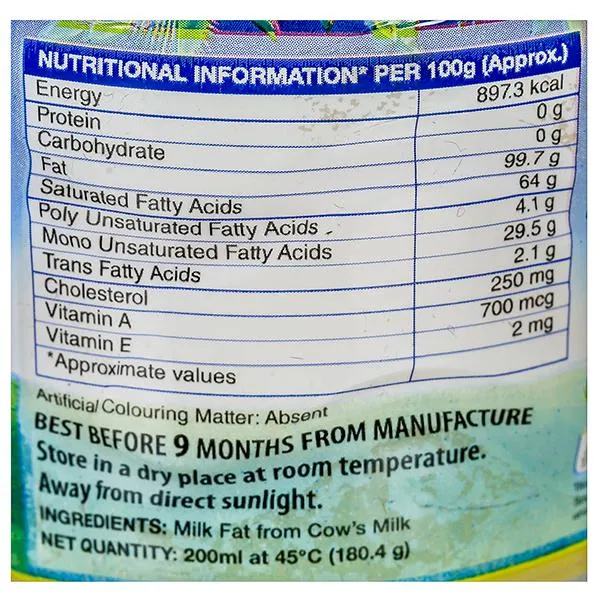 Sri Sri Tattva Cow's Pure Ghee Jar 200 ml view 3