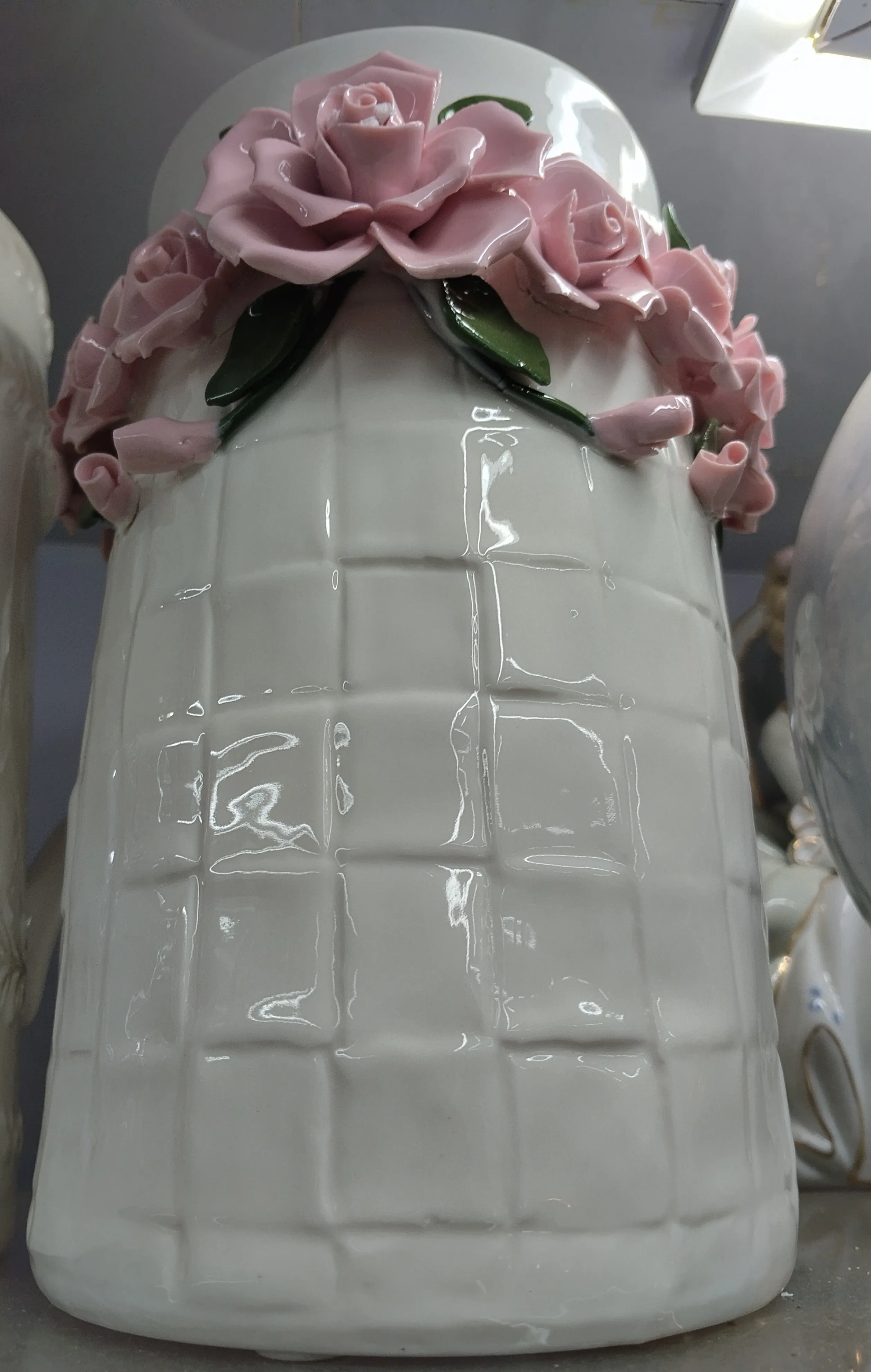 Porcelain Rose Vase view 2