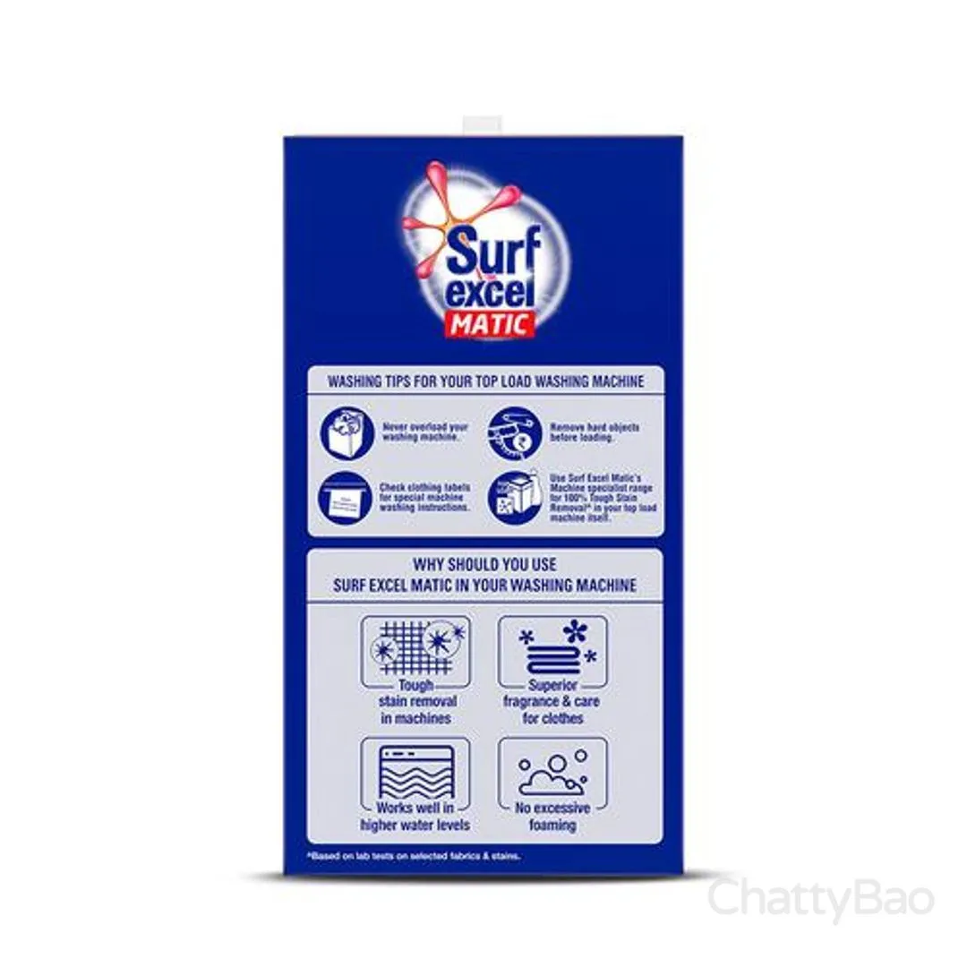 Surf Excel Matic Detergent Powder Top Load 6 Kg view 7