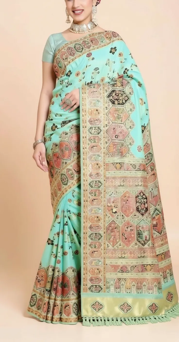 Designer Banarasi Saree view 3