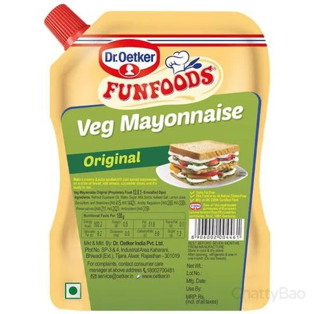 Dr. Oetker FunFoods Veg Mayonnaise Original 875 g view 2