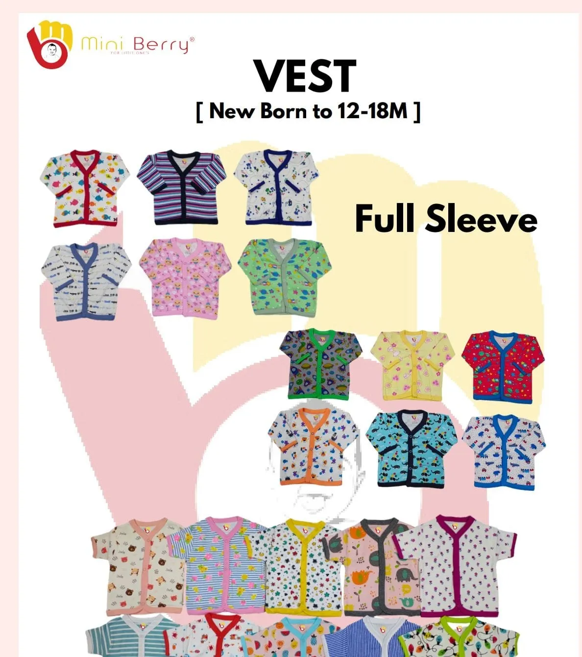 Mini Berry Full Sleeve Vest view 2