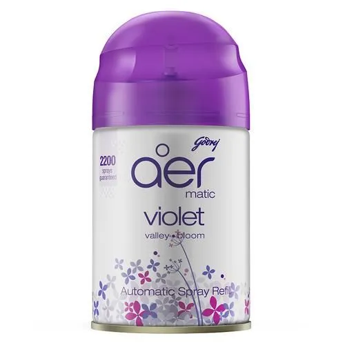 Godrej Aer Matic Automatic Air Freshener Refill Pack Violet Valley Bloom 225 ml view 2