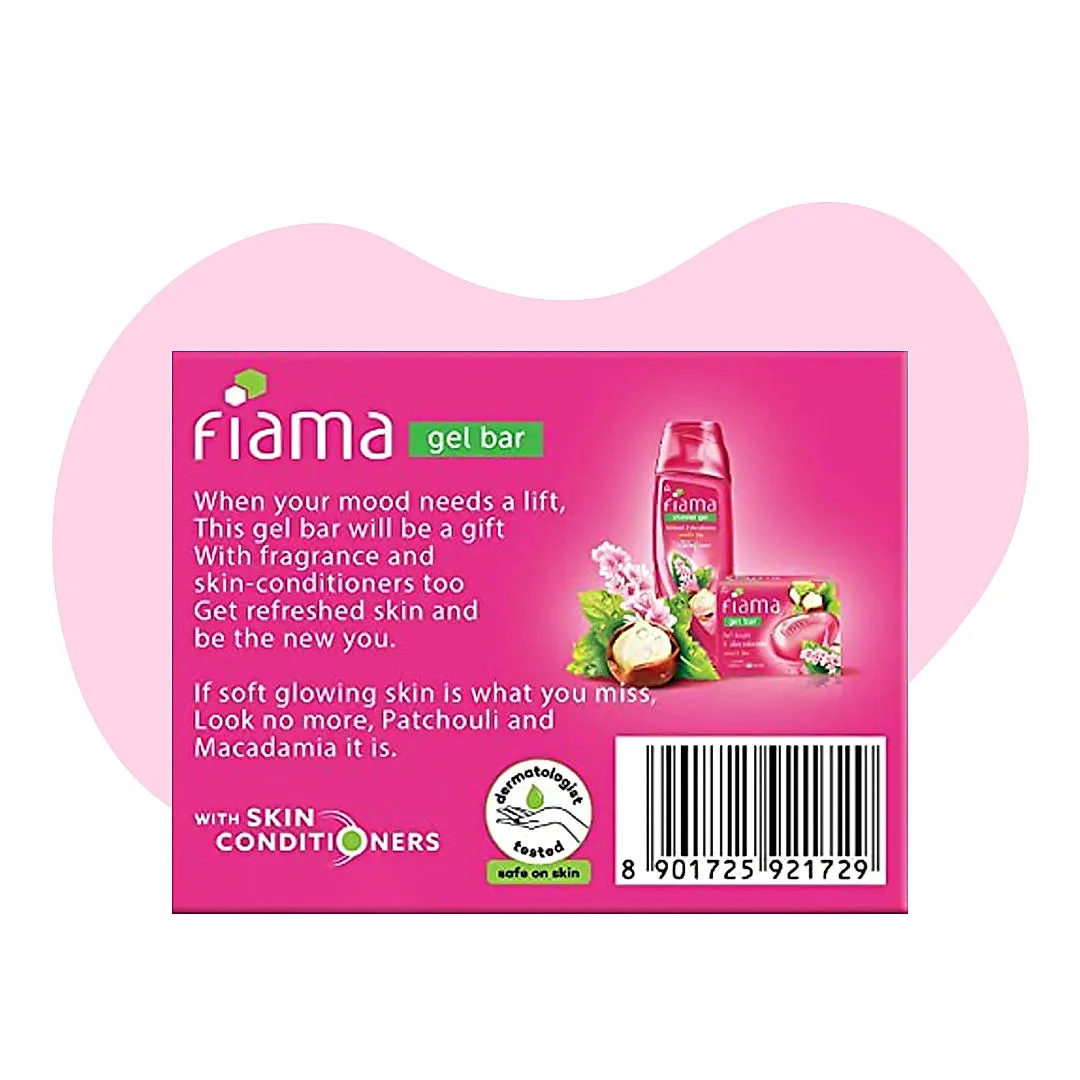 Fiama Patchouli & Macademia Gel Bar (Pack of 3 x 125 g each) view 2