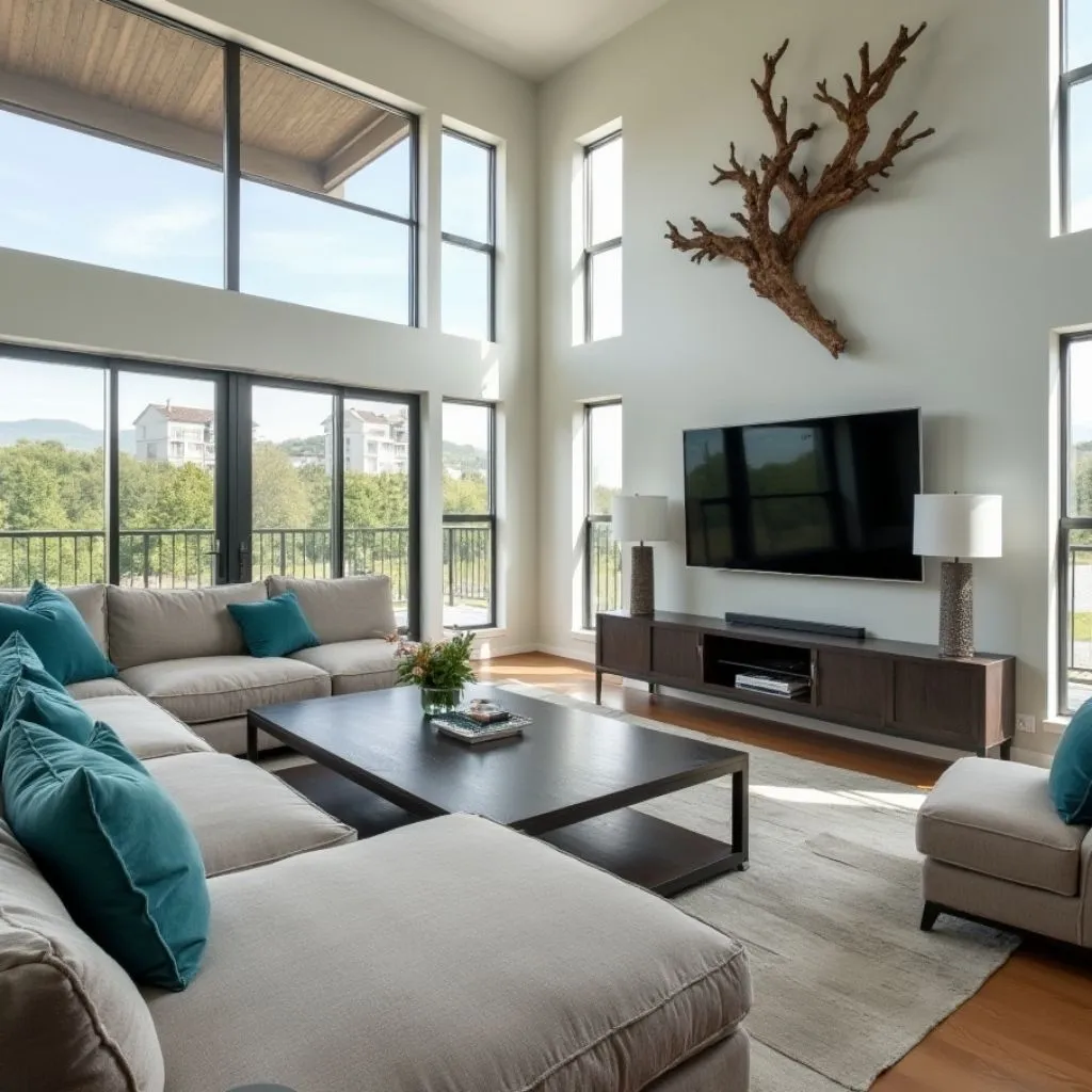 Modern Living Room Setup view 4