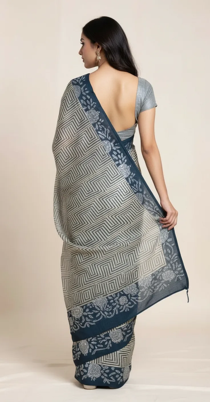 Designer Piano Saree. view 3