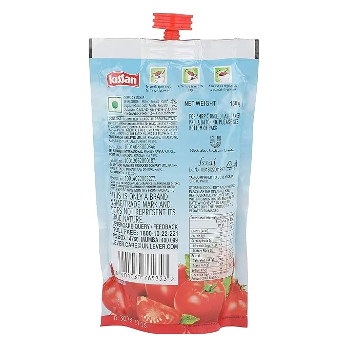 Kissan Chotu Fresh Tomato Ketchup 130 g view 2