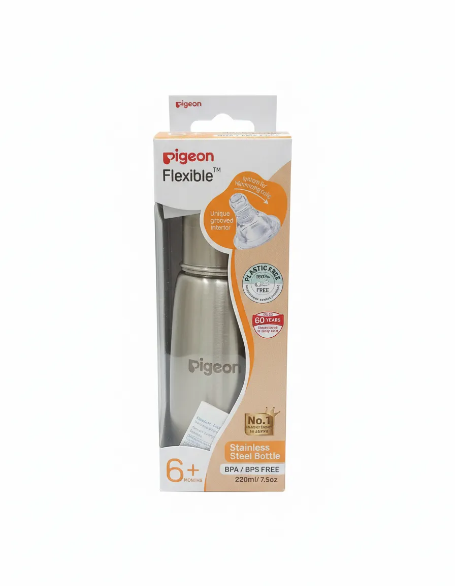 Pigeon Flexible Stainless Steel Bottle view 2