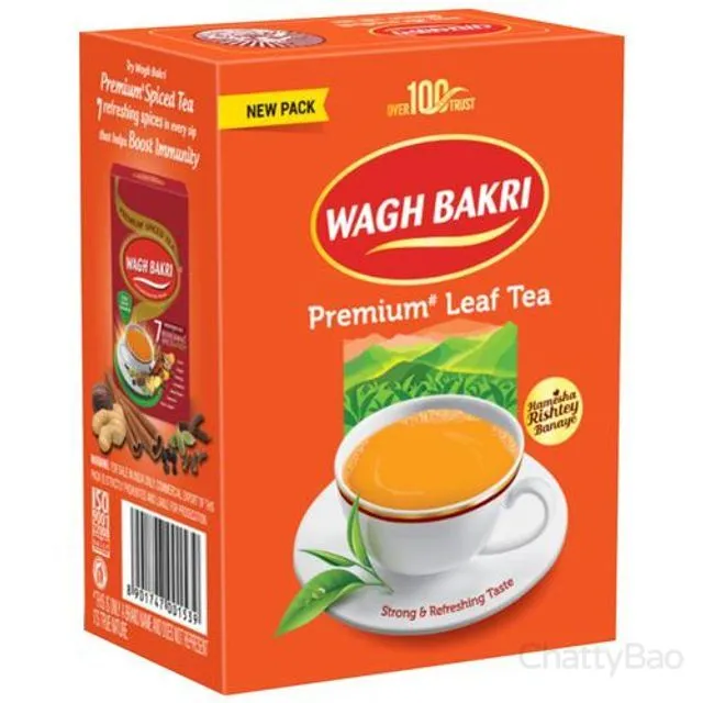 Wagh Bakri Premium Leaf Tea Carton Pack 250 g view 2