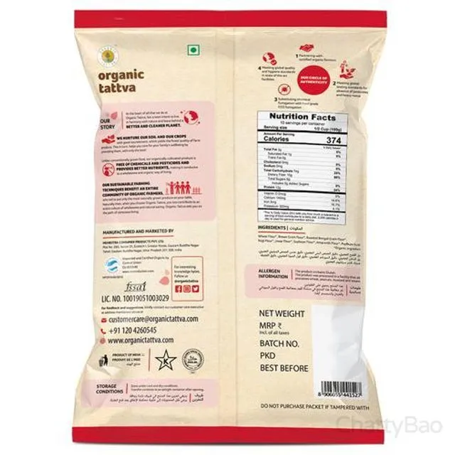 Organic Tattva Multigrain Atta / Flour 5 Kg view 2