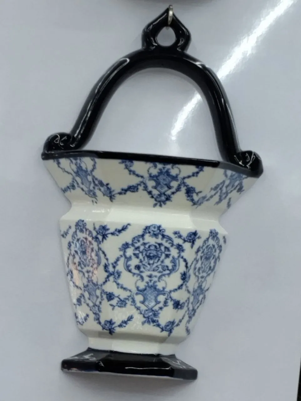 Floral Porcelain Hanging Vase view 2