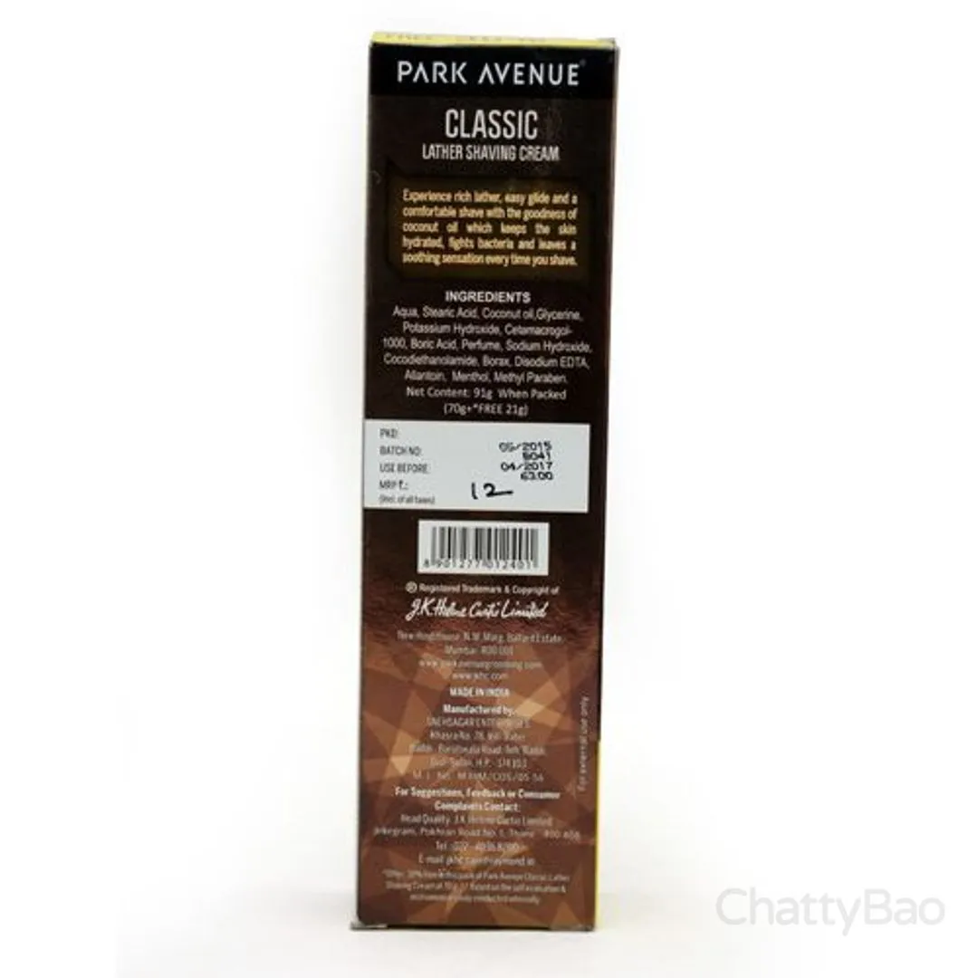 Park Avenue Lather Shaving Cream - Classic 84 g view 2