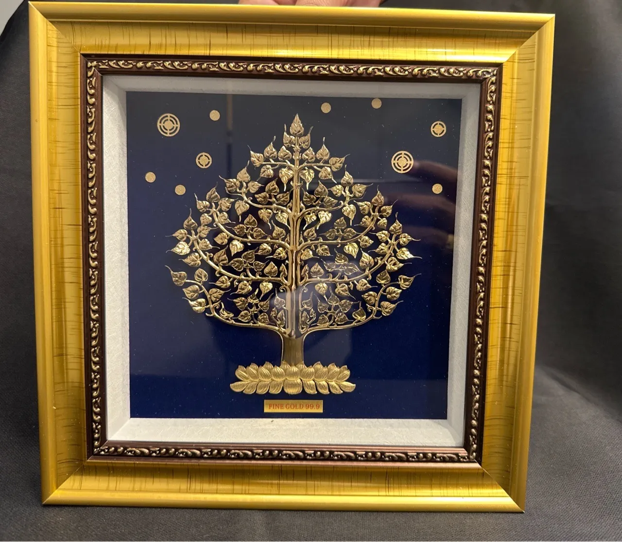 Fine Gold Foil Money & Prosperity Tree Frame
