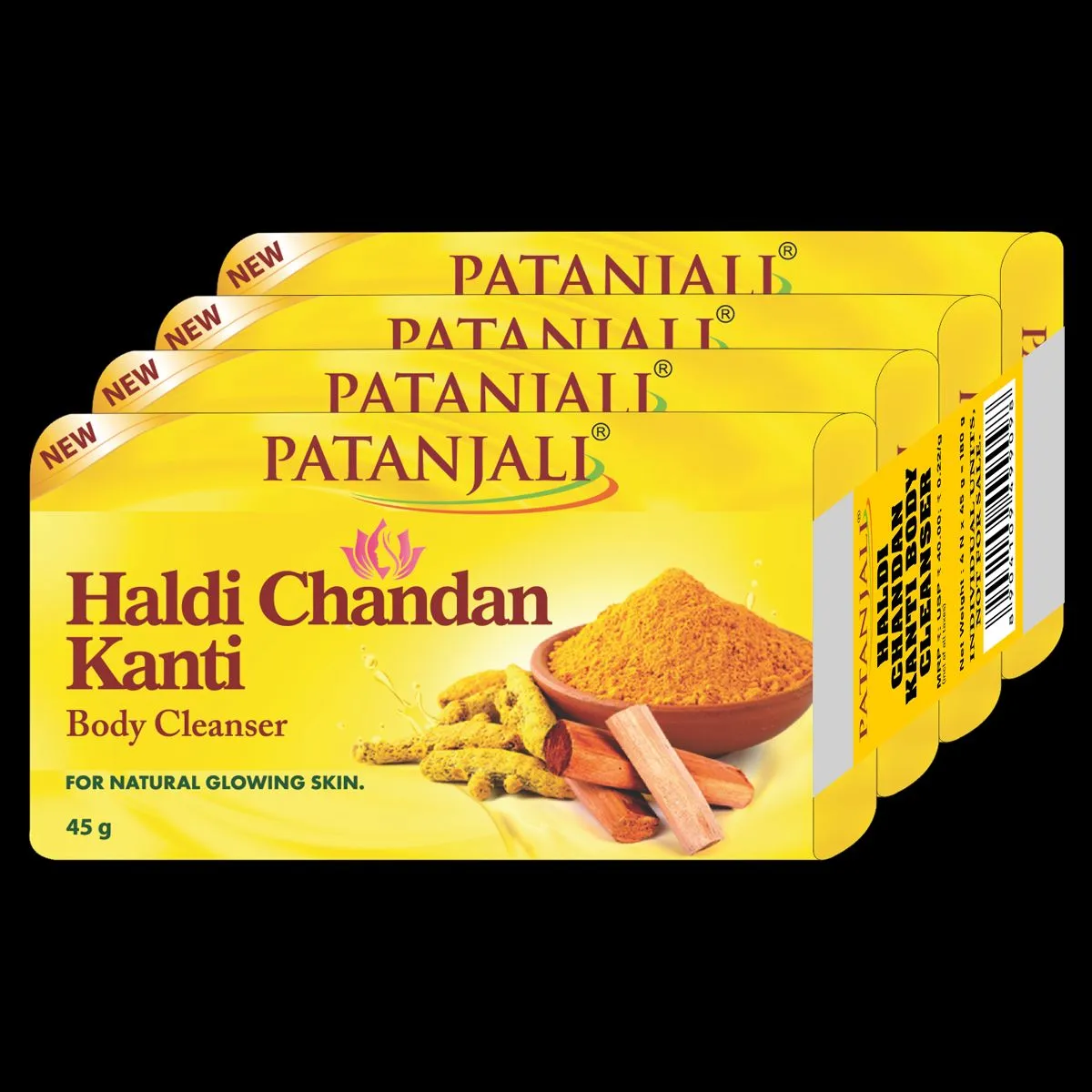 Patanjali Haldi Chandan Kanti Body Cleanser 150g 3 Pack