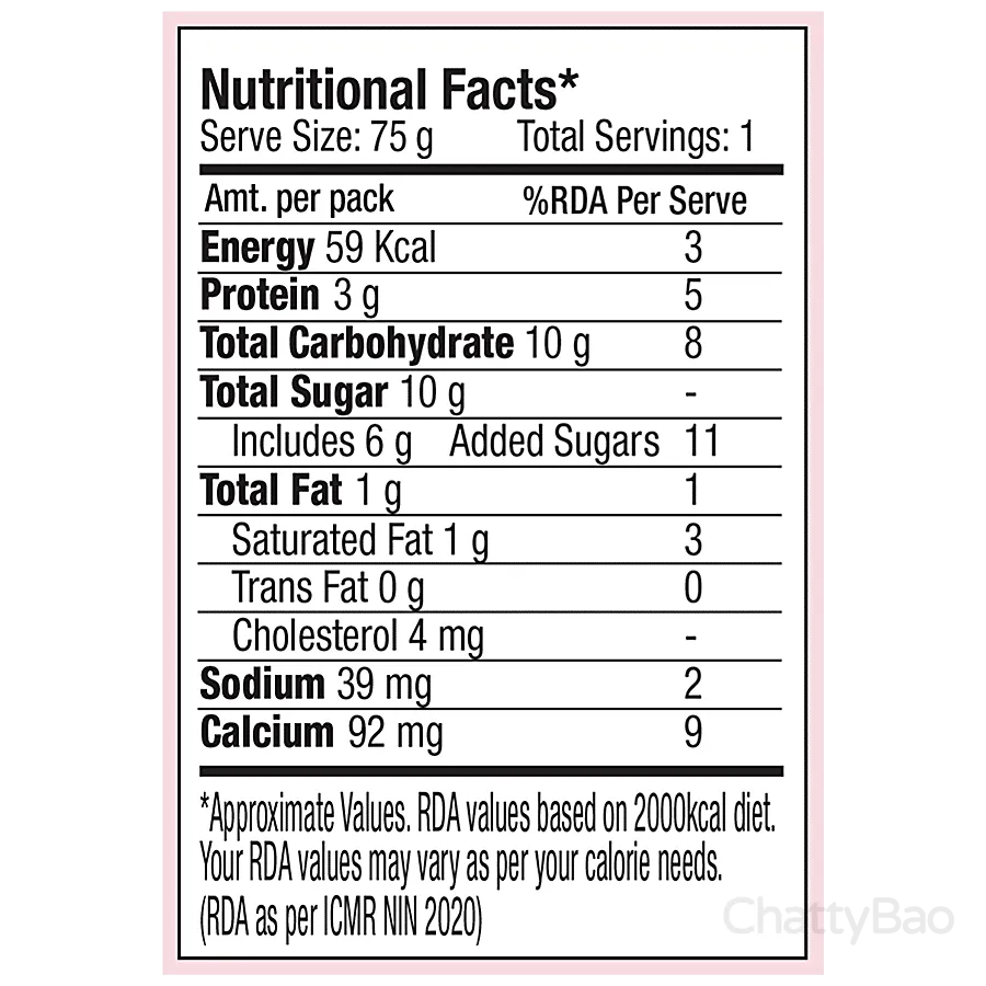 Epigamia Fruit Yogurt - Strawberry 75 g view 3