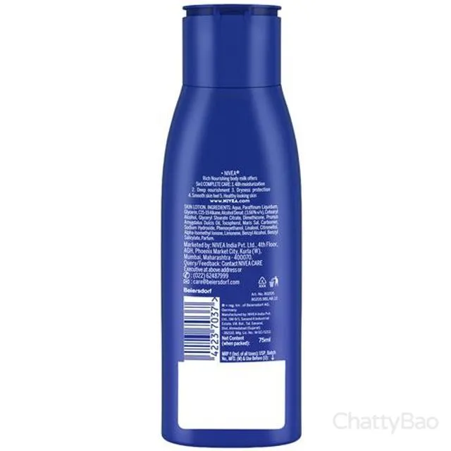 Nivea Body Milk Nourishing Lotion 75 ml view 2