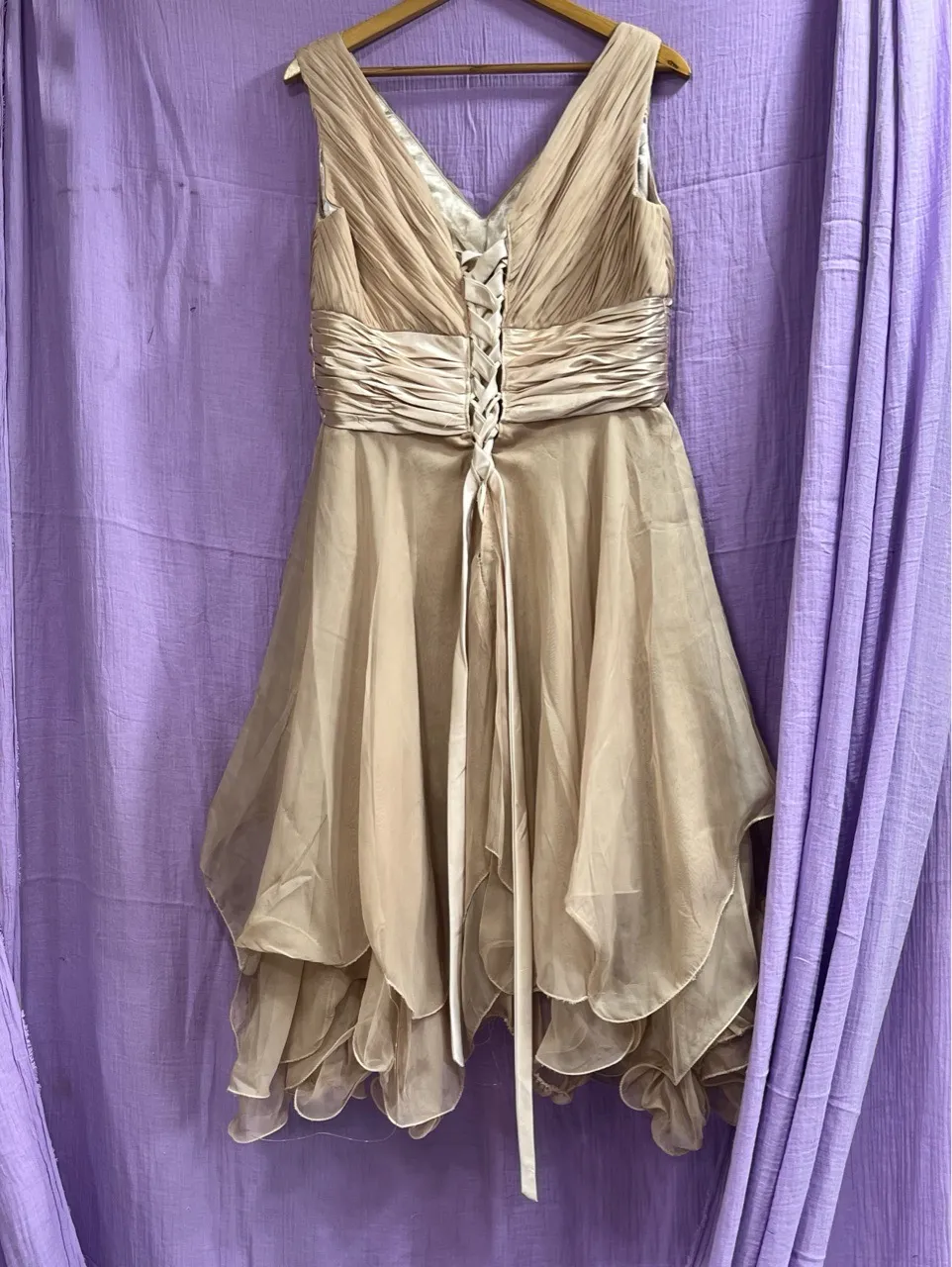 Elegant Beige Party Dress view 2