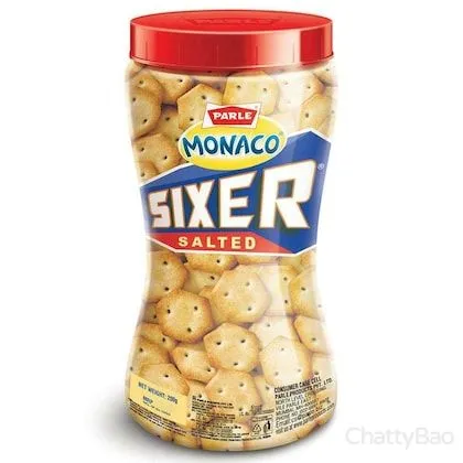 Parle Monaco Sixer - Salted Biscuits 200 g view 2