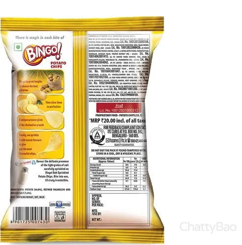Bingo Original Style Salt Chips 45 g view 2