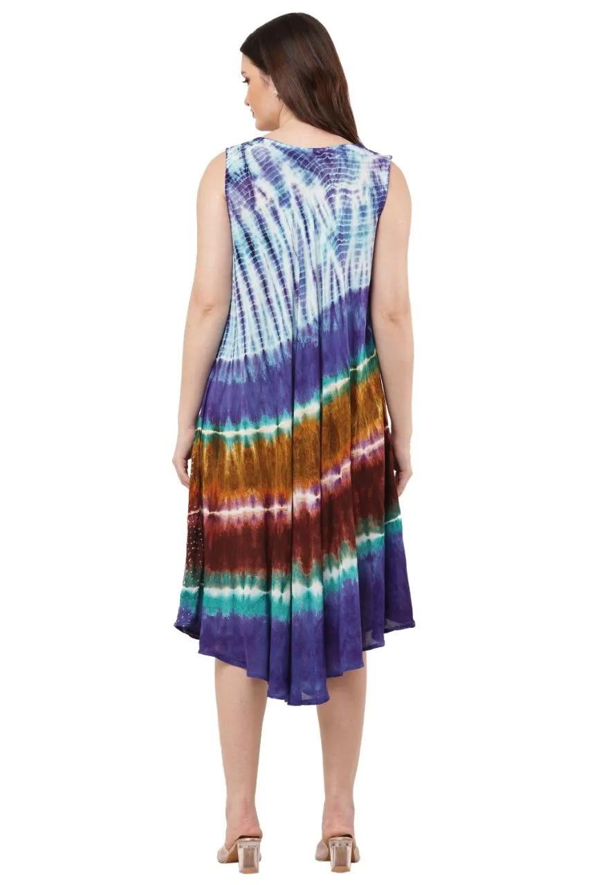 Tie-Dye Midi Dress view 5