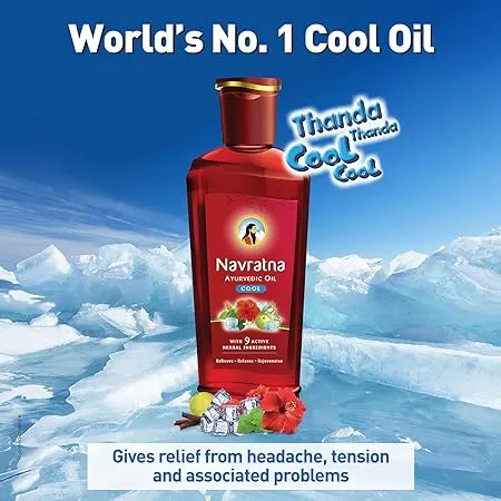 Navratna Ayuvedic Oil Cool 90 ml view 2