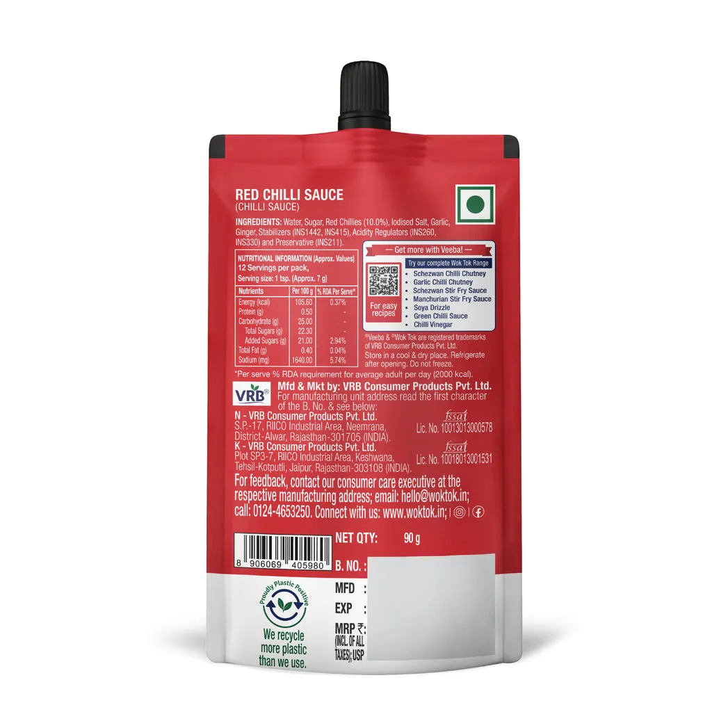 Veeba Wok Tok Red Chilli Sauce 90 g view 2