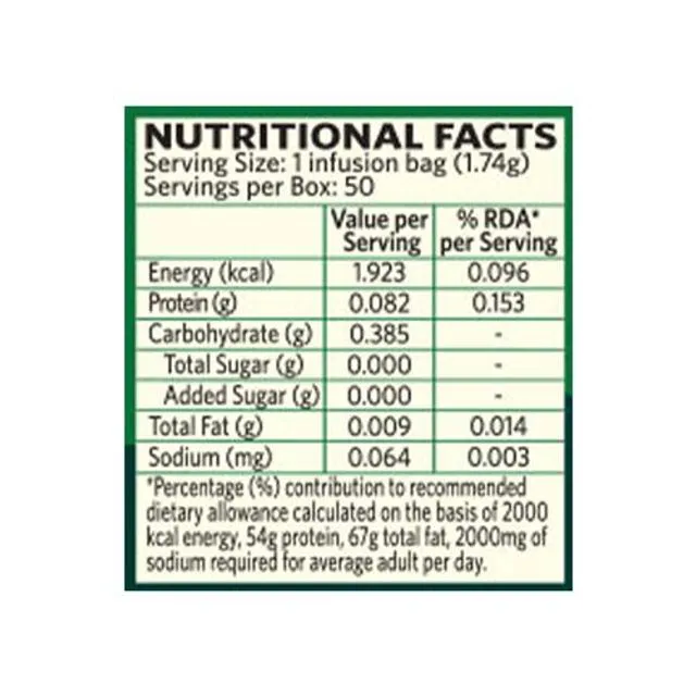 Organic India Tulsi Green Tea - Classic 50 Tea Bags view 3