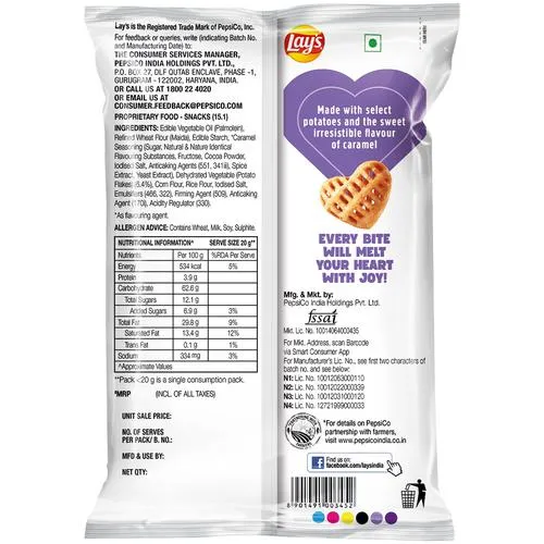 Lays Shapez Heartiez - Caramel Flavour 22 g view 2