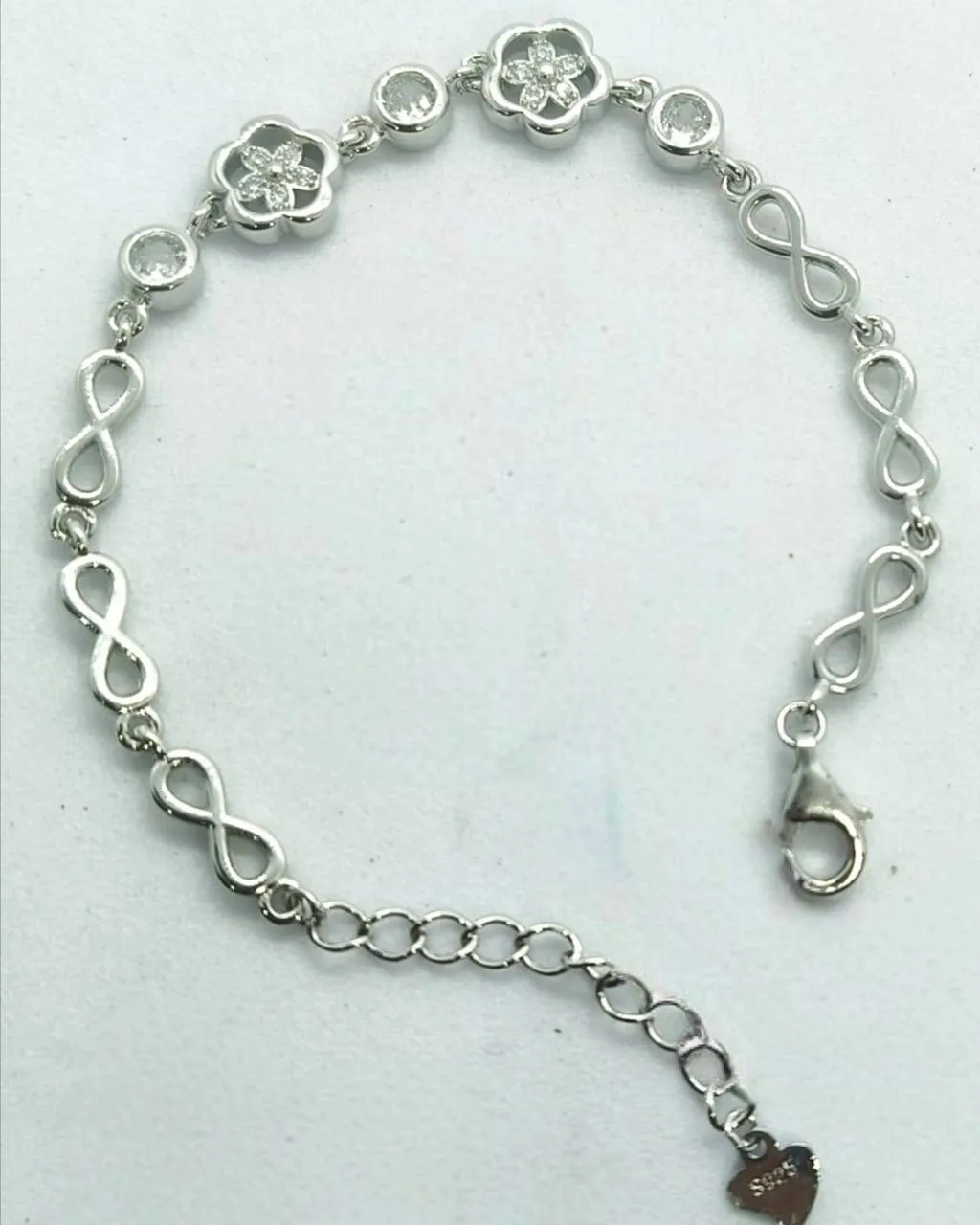 Silver Floral Bracelet (AVSBR-040) view 3