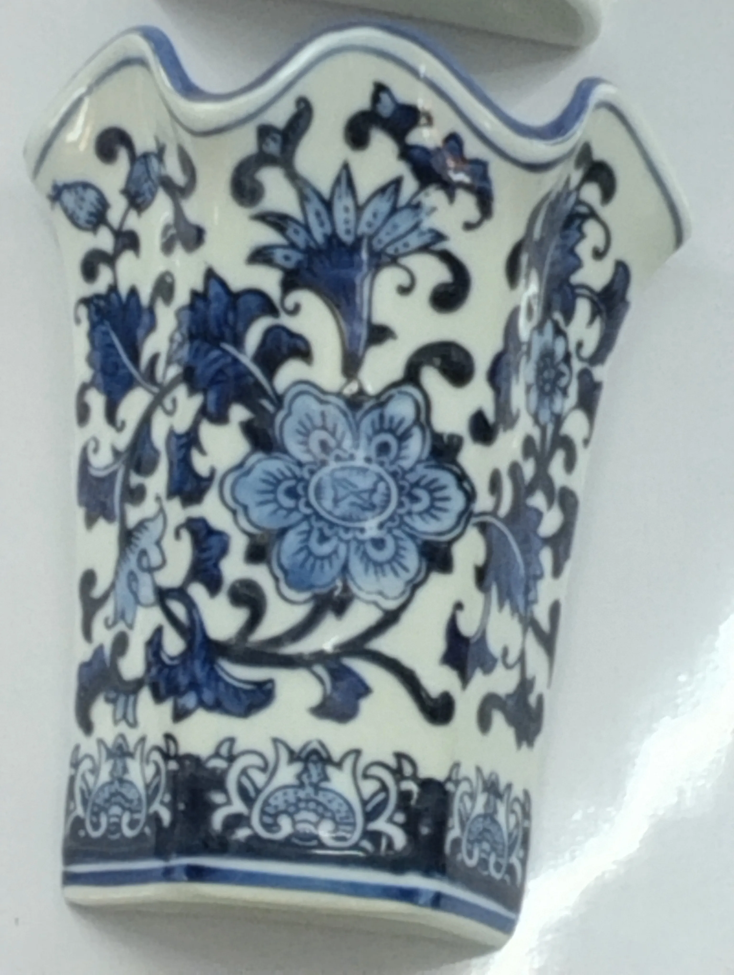 Floral Porcelain Hanging Vase view 4