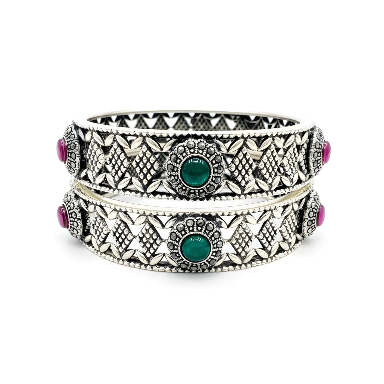Antique Gemstone Bangles view 2