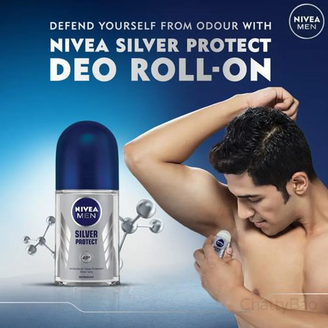 NIVEA MEN Deodorant Roll-On - Silver Protect 50 ml view 2