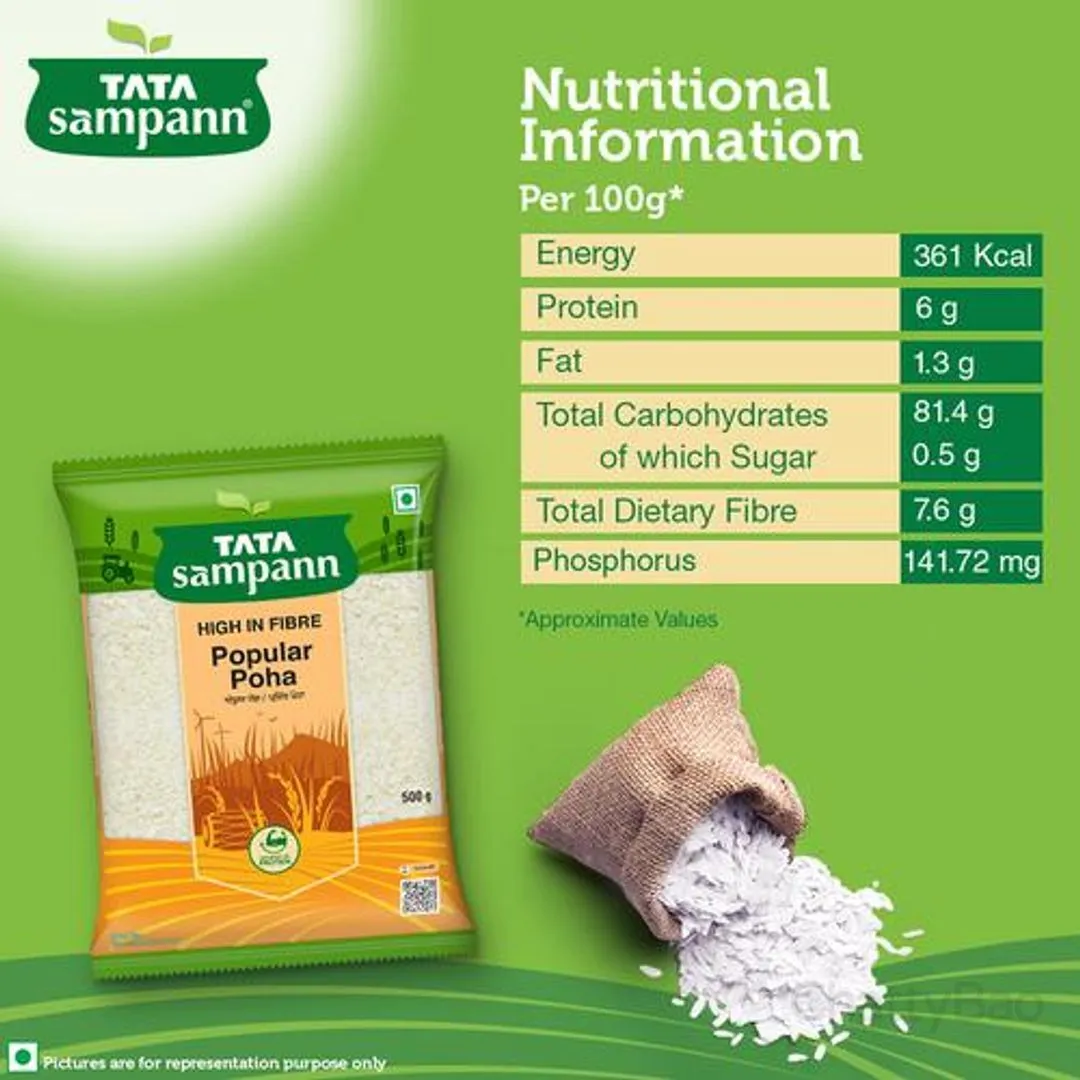 Tata Sampann Poha Thick 500 g view 3
