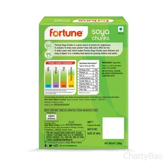 Fortune Soya Chunks 200 g view 2