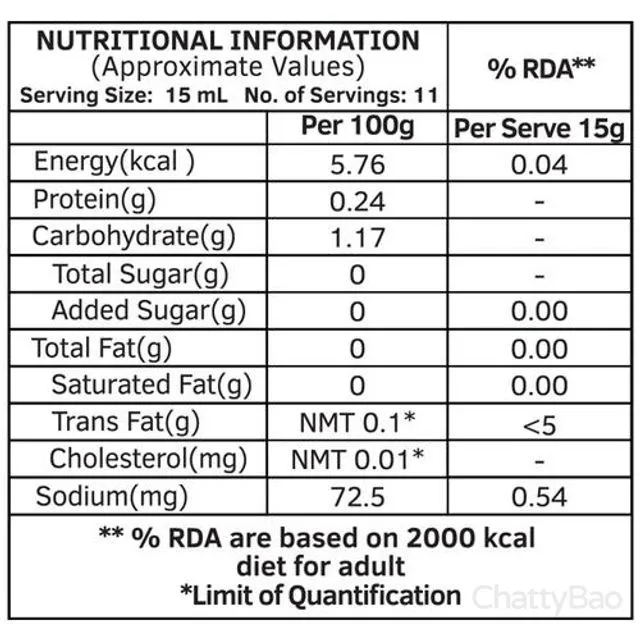 Keya Chilli Vinegar - Synthetic 170 ml view 3