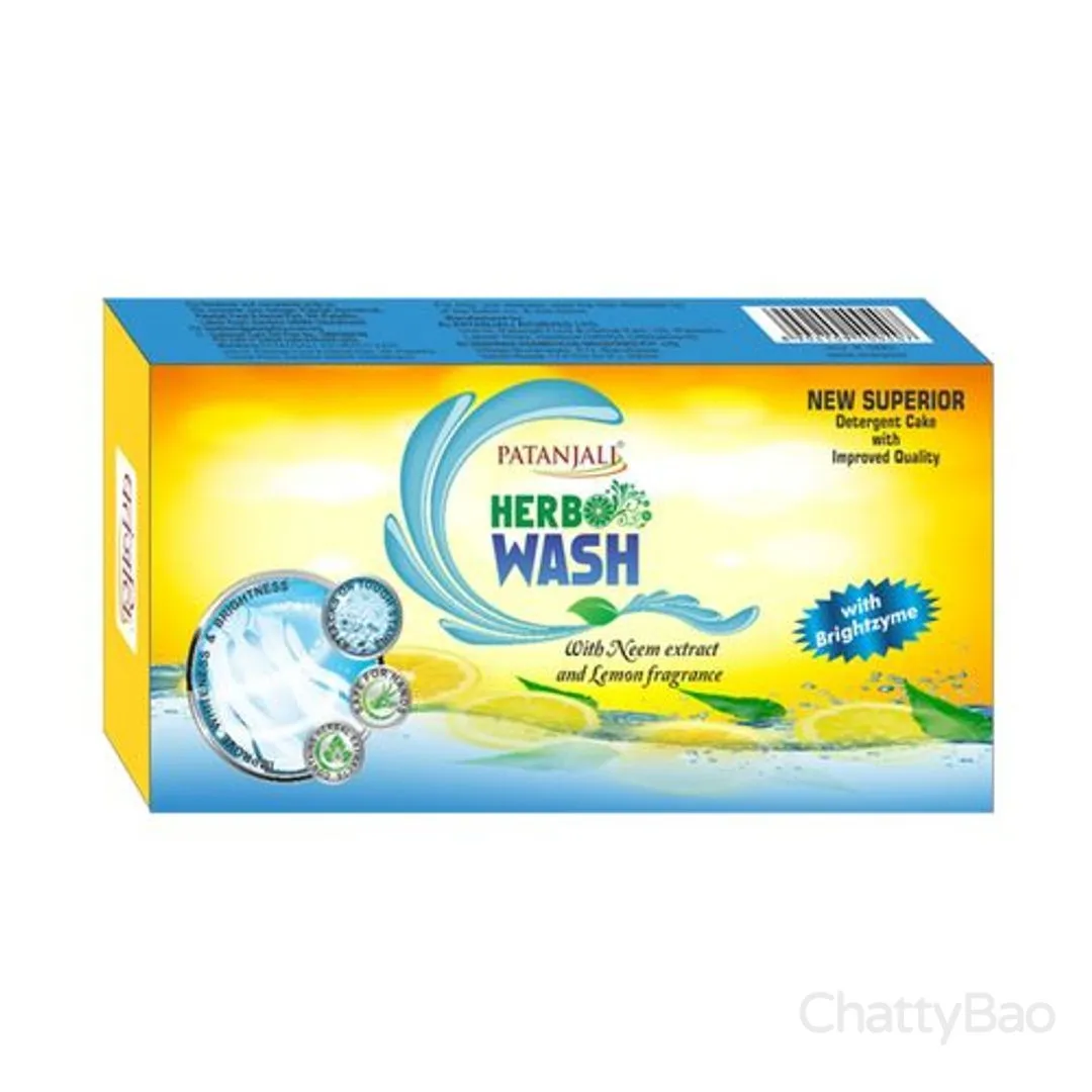 Patanjali Herbo Wash Detergent Cake 250 g view 4
