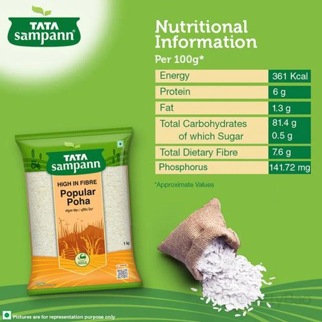 Tata Sampann Poha Thick 1 Kg view 3