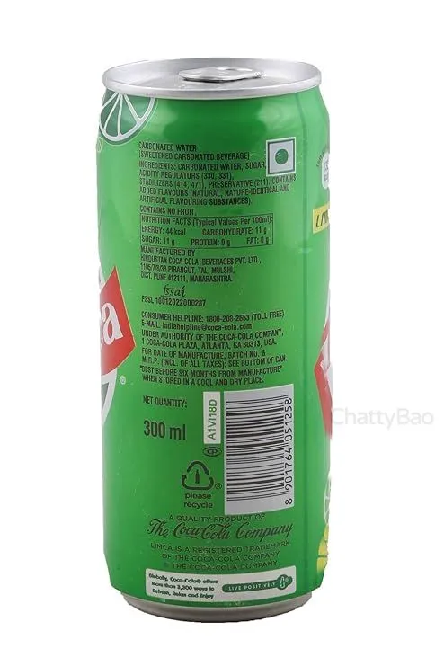 Limca Soft Drink Can 300 ml view 2