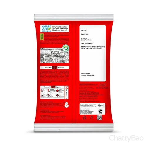 Nature Land Organics Brown Sugar 500 g view 2
