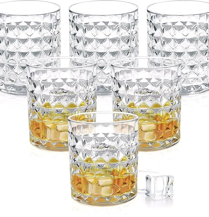 Knitts 380 Whisky Tumbler Set, 380ml, 6 Pcs view 2