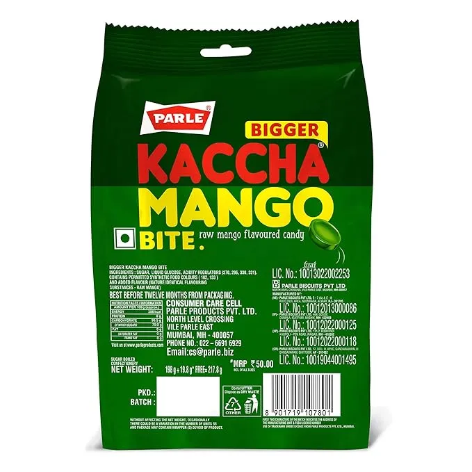 Parle Bigger Kaccha Mango Bite 198 g view 2