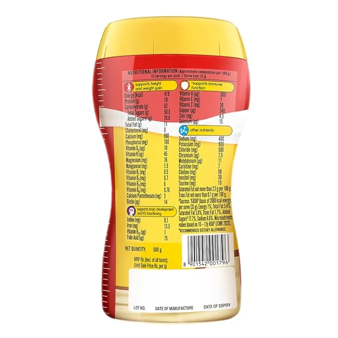 Complan Nutrition Drink - Kesar Badam Jar 500 g view 2