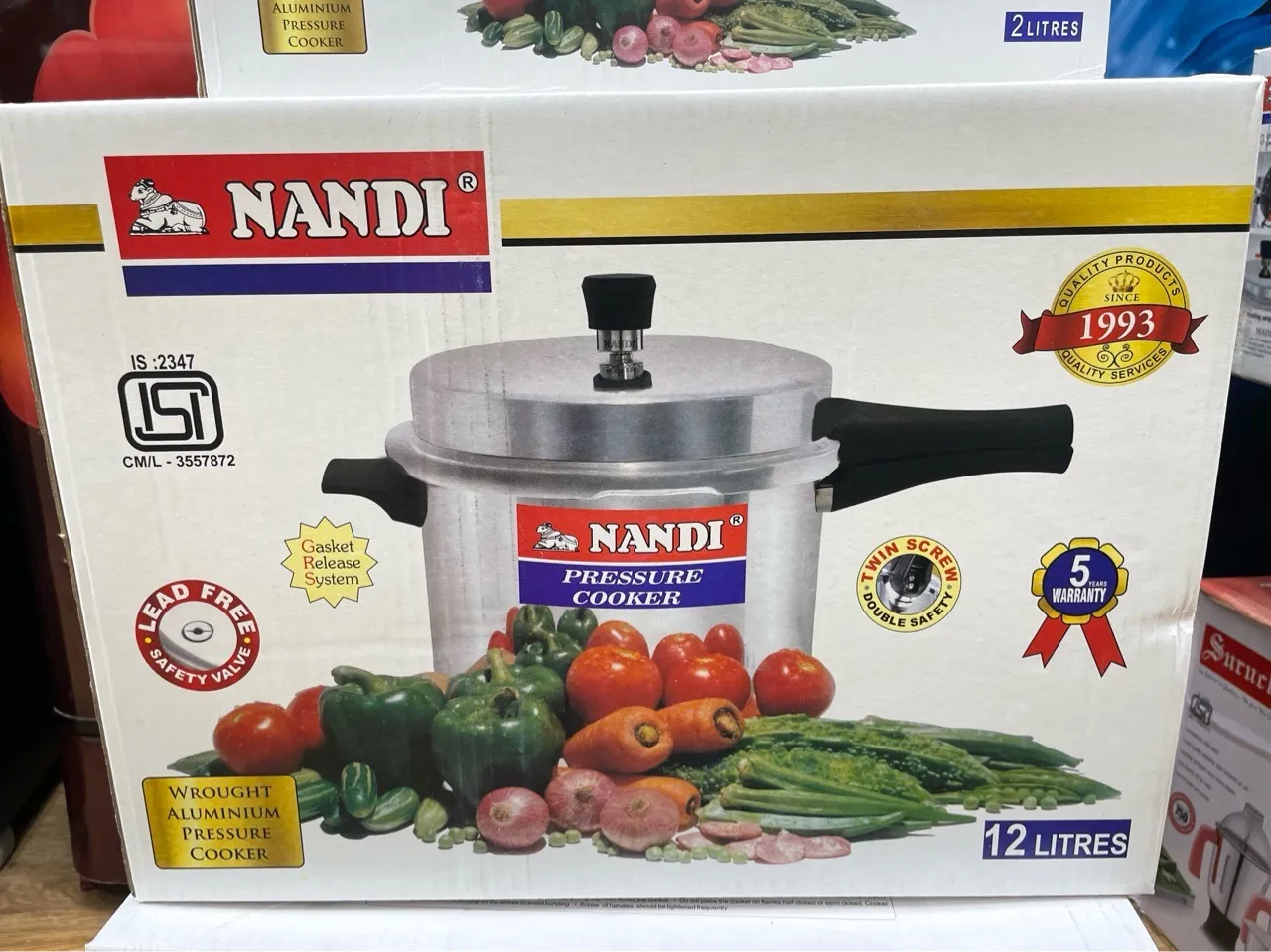Nandi Pressure Cooker 12 Litrs view 2