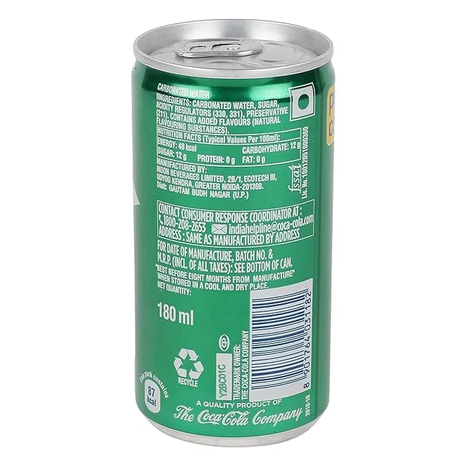 Sprite Soft Drink Can 180 ml view 2