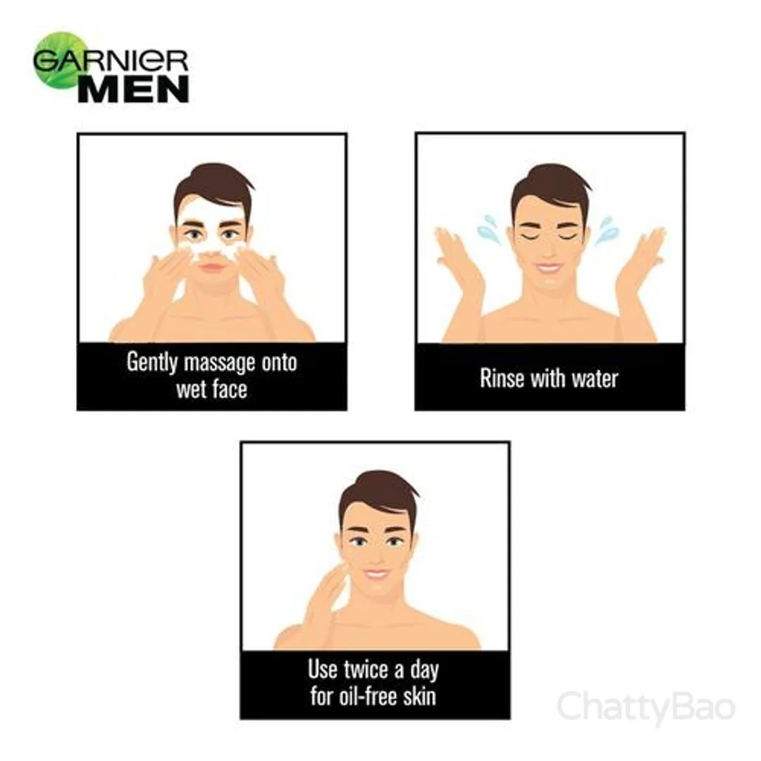 Garnier Men Oil Clear Face Wash 100 g view 2