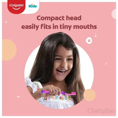 Colgate Extra Soft Toothbrush - For Kids 5+ Years Barbie 3 Pieces view 4