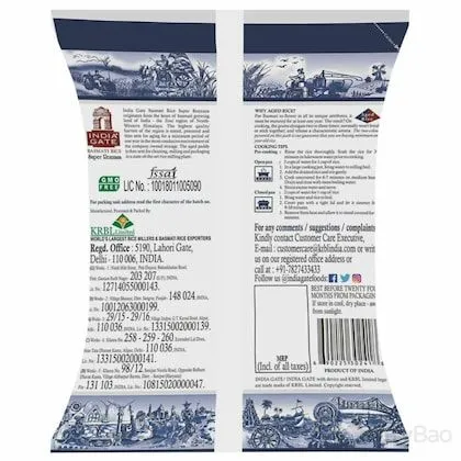 India Gate Basmati Rice - Rozzana 1 Kg view 2
