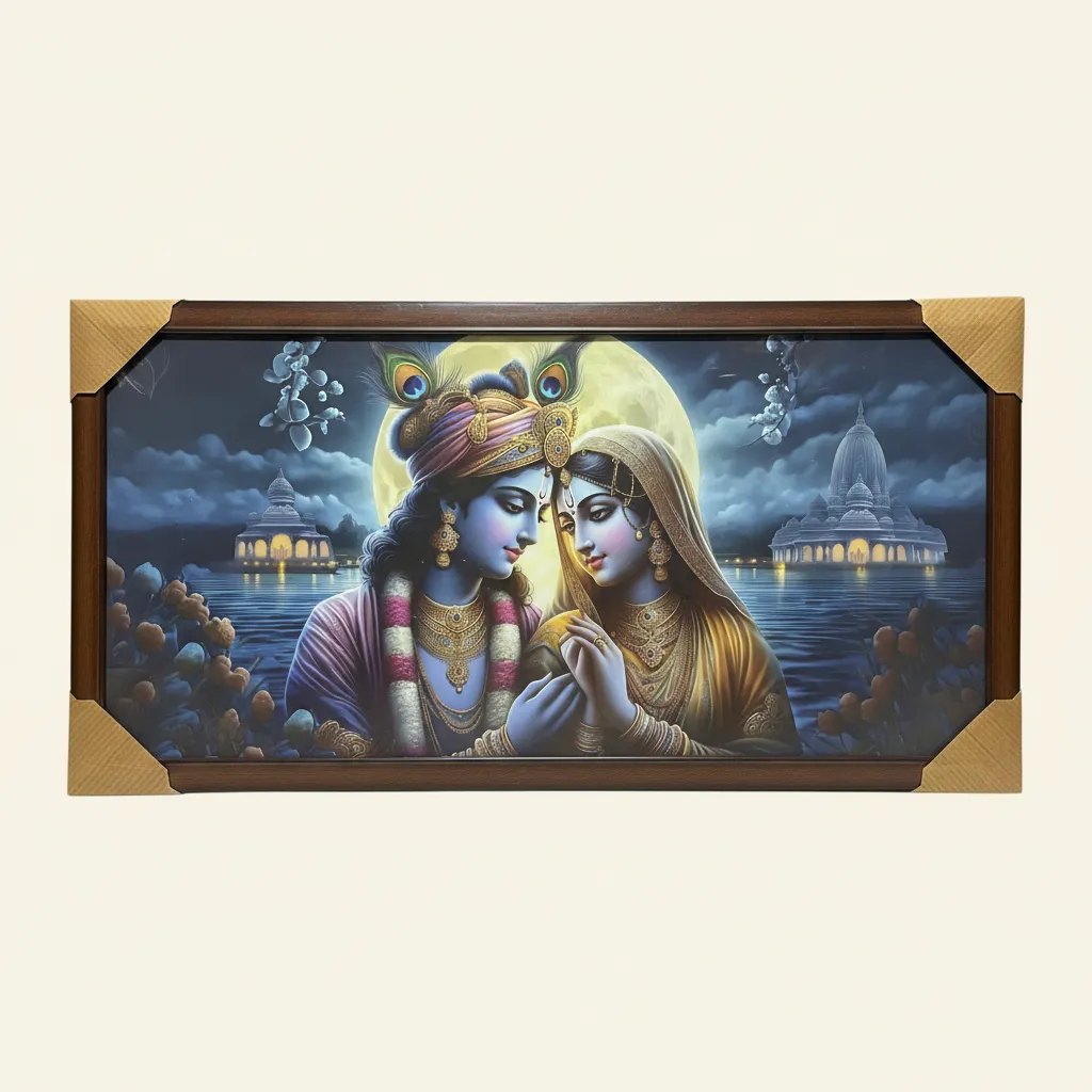 Radha Krishna Wall Art Big