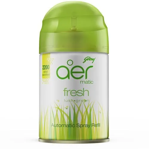 Godrej Aer Matic Automatic Air Freshener Refill Fresh Lush Green 225 ml view 2