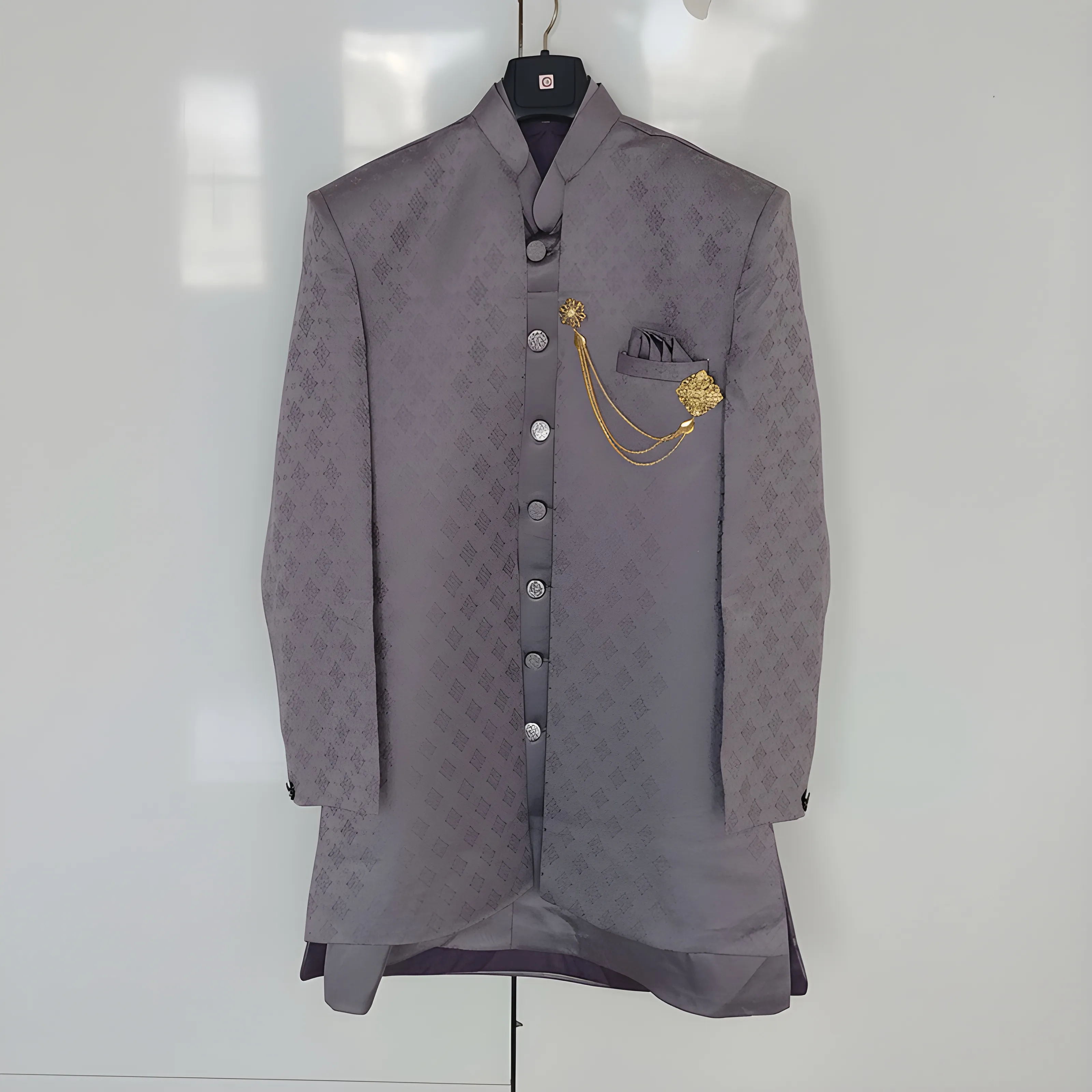 Purple MensSherwani view 2